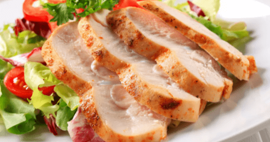 turkey breast in a honey mustard dressing