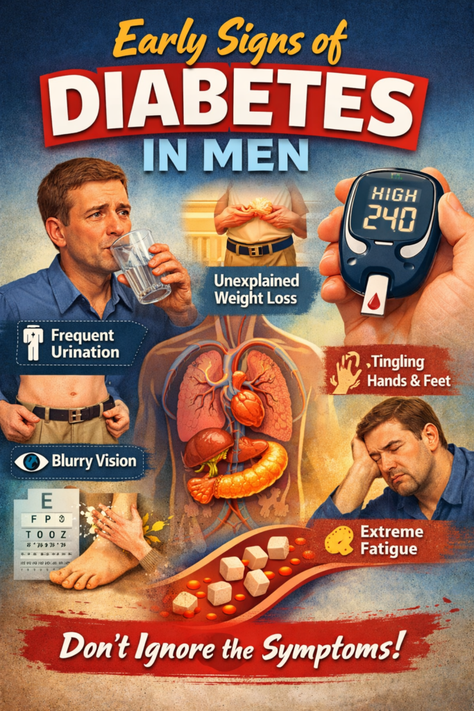 Early Diabetes Signs in Men